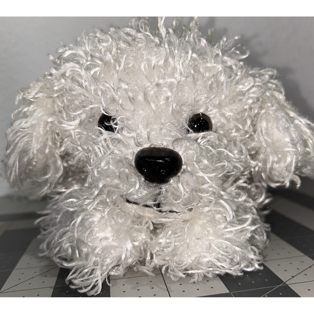 Barbie Plush Dog Light Up Nose Barking Sneezing 2011 Mattel White Pink Collar